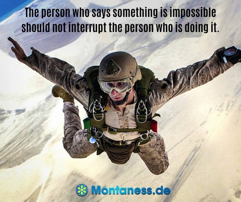 176-The person who says something is impossible